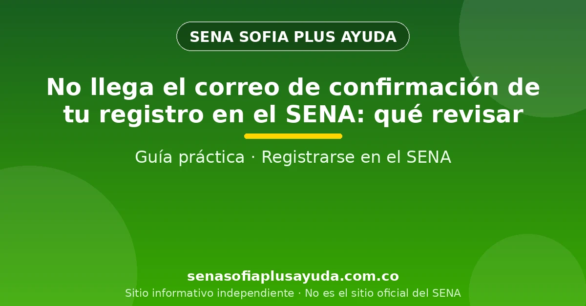 Persona revisando su correo en busca del mensaje de confirmación del SENA