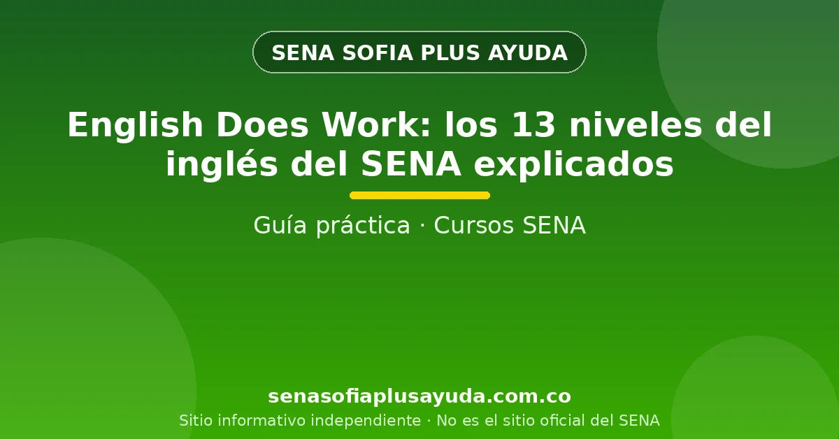 Persona estudiando inglés en línea con la ruta de niveles de English Does Work del SENA