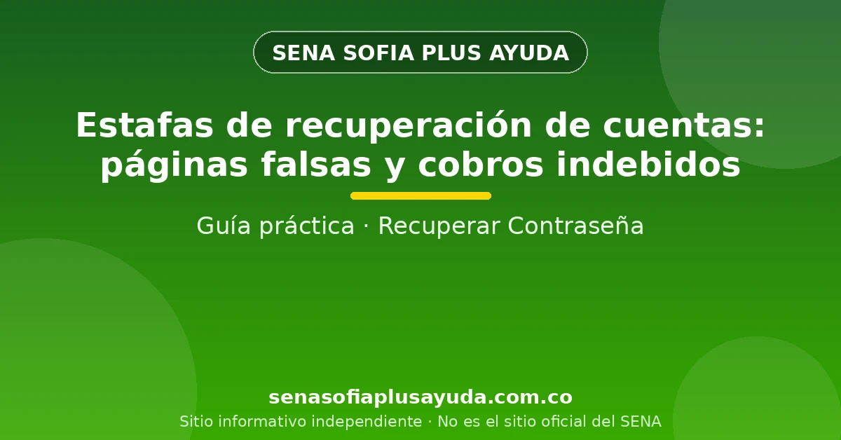 Estafas de recuperación de cuentas de Sofia Plus y páginas falsas