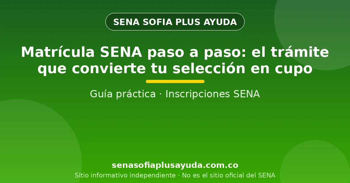 Aspirante seleccionado revisando las fechas de matrícula del SENA después de consultar sus resultados
