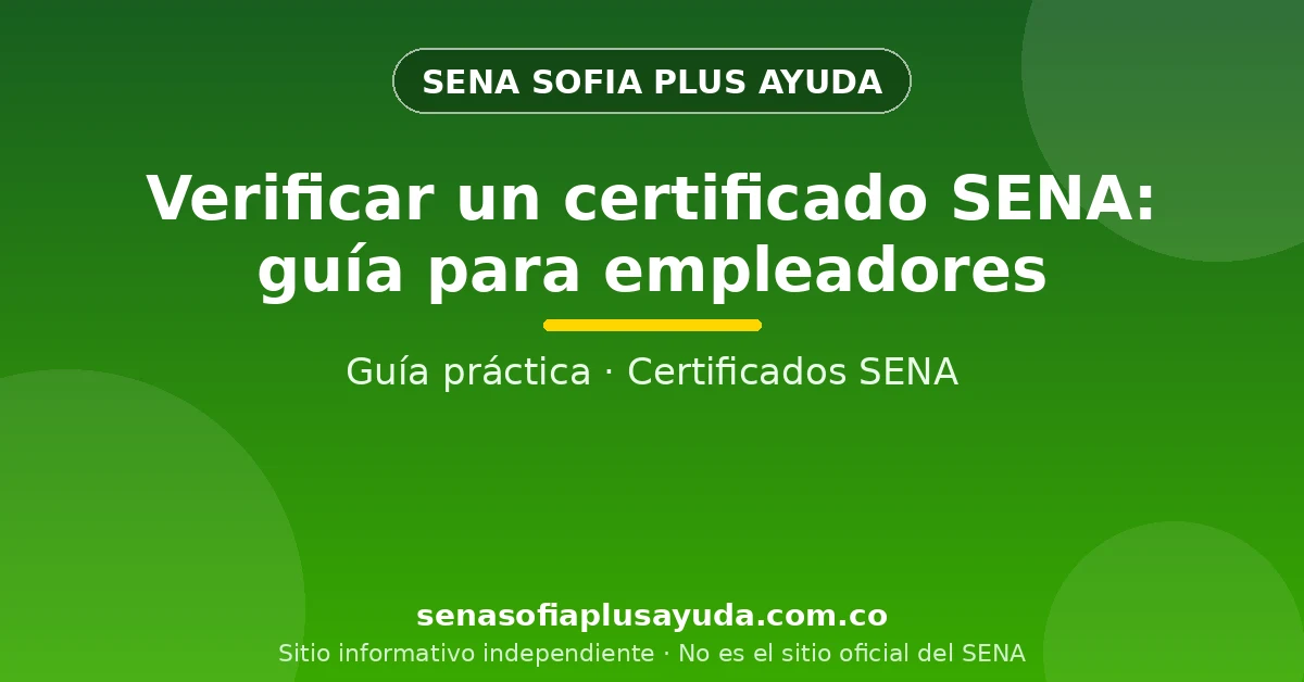 Empleador escaneando el código QR de un certificado del SENA para comprobar su autenticidad